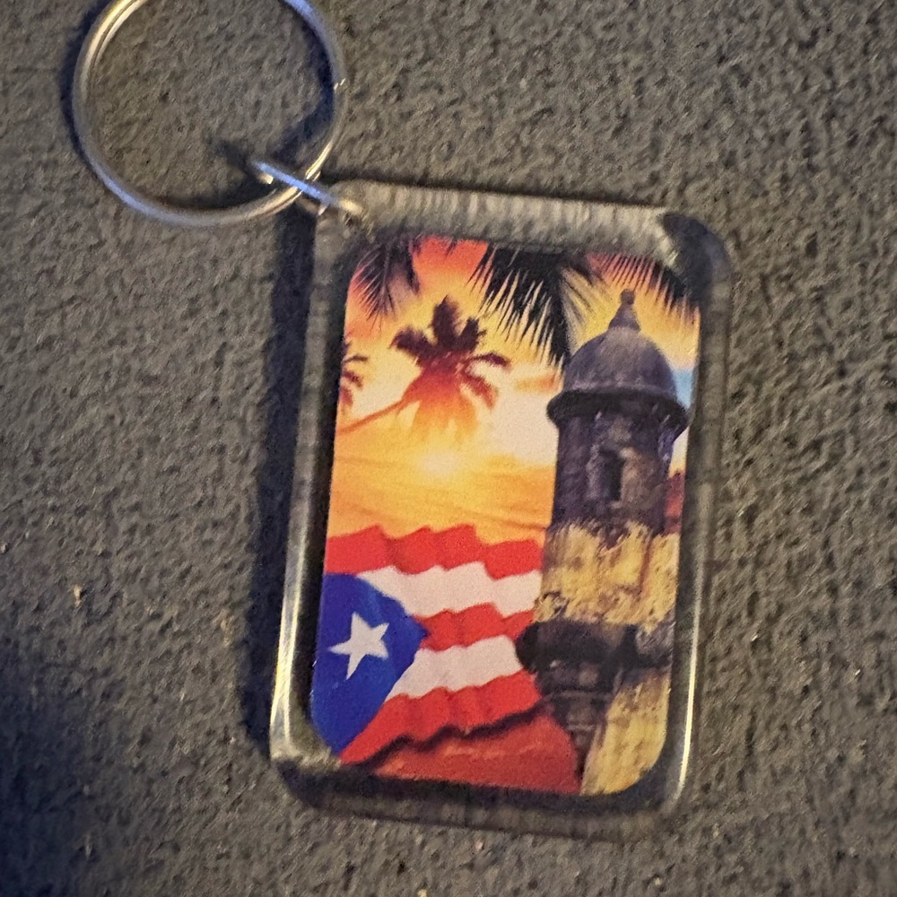 Sunset Puerto Rico Keychain